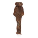 An Egyptian wax mummiform figure of one of the Four Sons of Horus, baboon headed Hapy, 3rd