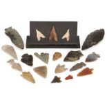 Property from a Private Collector, Edinburgh Lots 1-11 A group of flint arrowheads Neolithic - Early