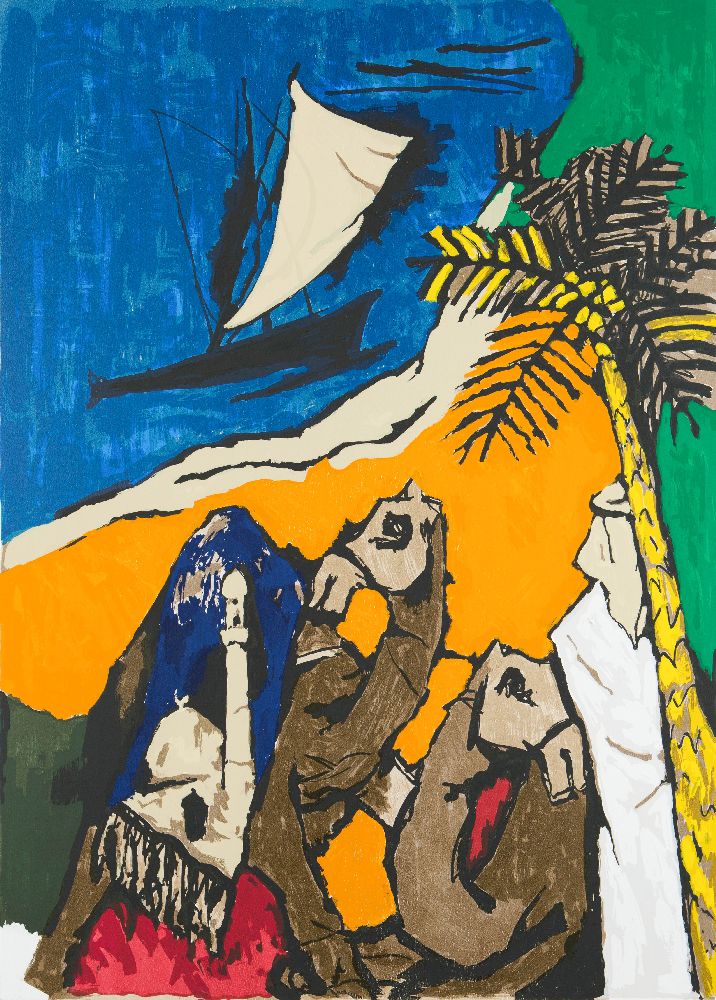 A group of 5 serigraphs from the OPCE series by Maqbool Fida Husain (India 1913-2011), comprising of