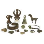A miscellaneous group of bronze jewellery and artefacts 1st Millennium B.C. – 1st Millennium A.D.