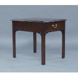 A reproduction George III style single drawer side table, by Thomasville, 60cm high, 54cm wide, 66cm