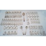 A part service of silver plated flatware, by James Dixon & Sons, retailed by Harrods, London,