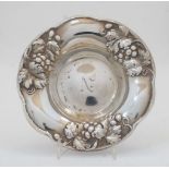 An American pin dish, by Mauser Manufacturing Co., New York, stamped Sterling 925 1000 FINE, with