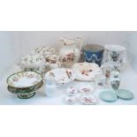 A quantity of British and European ceramics, 20th century, comprising: a pair of Wedgwood 'Wild