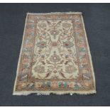 A Keshan rug, 157cm x 104cm, together a Zeigler Mahal, 183cm x 118cm, and a Senneh Kelim 166cm x
