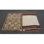 Five flatweave rugs and hangings (5) Provenance: the Estate of the late designer Anthony Powell (