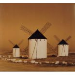Charlie Waite, British b.1949- Three windmills in a landscape; c-type lambda print, 92x92cm (ARR)