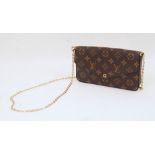Louis Vuitton: a Pochette Felicie monogram cross body clutch, with date code SF3109 for July 2019,