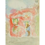 William D. Clyne, Scottish 1922â€“1981- La Maison Rose; pen and watercolour, 36.5 x 26.5 cm (ARR)