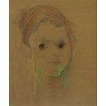 Henryk Gotlib, British/Polish 1890â€“1966- Head of a boy; pastel on buff paper, signed lower left '