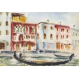 Sax Rowland Shaw, Scottish 1917-2000- Venice, 1951; watercolour and ink on paper, signed and dated