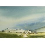 David Bellamy, British b.1943- River Cleddau, and Cottage near St. David's; watercolours on paper,