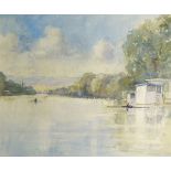 Christine Pybus, British, late 20th/early 21st century- First boats out, Henley, 2009;