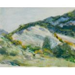 RenÃ© Fendt, Swiss 1948â€“1995- Provencal Landscape; watercolour, gouache and pastel on paper,