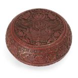 Property of a Gentleman (Lots 55-80) A Chinese two-colour cinnabar lacquer 'chun' box and cover,