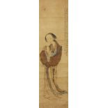 19th century Chinese school, a pair of paintings of ladies, ink and colour on paper, each painted