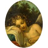 Louis Pisani, Italian, 19th century- Love Sleeping, after Baldassare Franceschini, Il Volterrano;