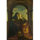 Raffaello Gianni, Italian, 19th century- Visitation, After Mariotto Albertinelli; oil on canvas,
