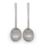 A pair of Commonwealth silver Puritan spoons, London, 1659, Steven Venables, both faintly prick