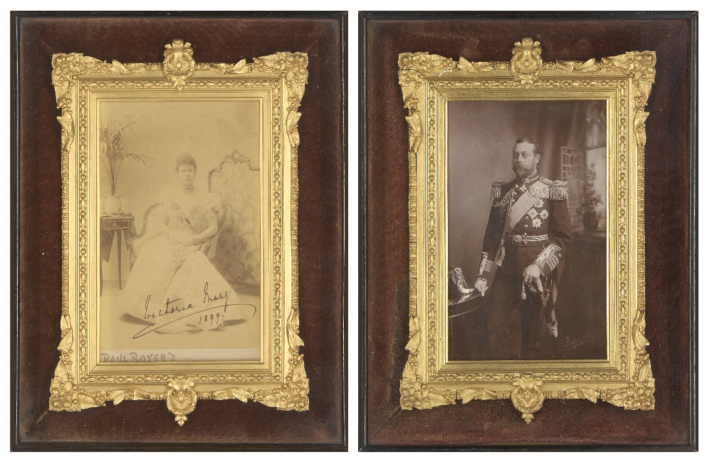 T.R.H. Prince George, Duke of York, later King George V and Princess Mary of Teck, later H.M.