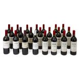 A mixed selection of wines from Bordeaux appellations, France, to include four bottles of 1990