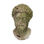 An Italian marble bust of Marcus Aurelius, late 18th/early 19th century, after the Antique, 45cm