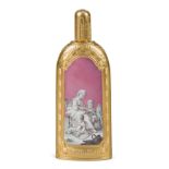 An Austrian gold-mounted enamelled scent bottle, c.1770/80, the enamel signed Schindler Wien for