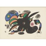 Joan Miro, Spanish 1893–1983, The extreme origin, 1976; lithograph in colours on wove, signed and