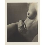 Malcolm Pasley, British b.1956- Nude with Hand, 1992; platinum palladium print on wove, signed,