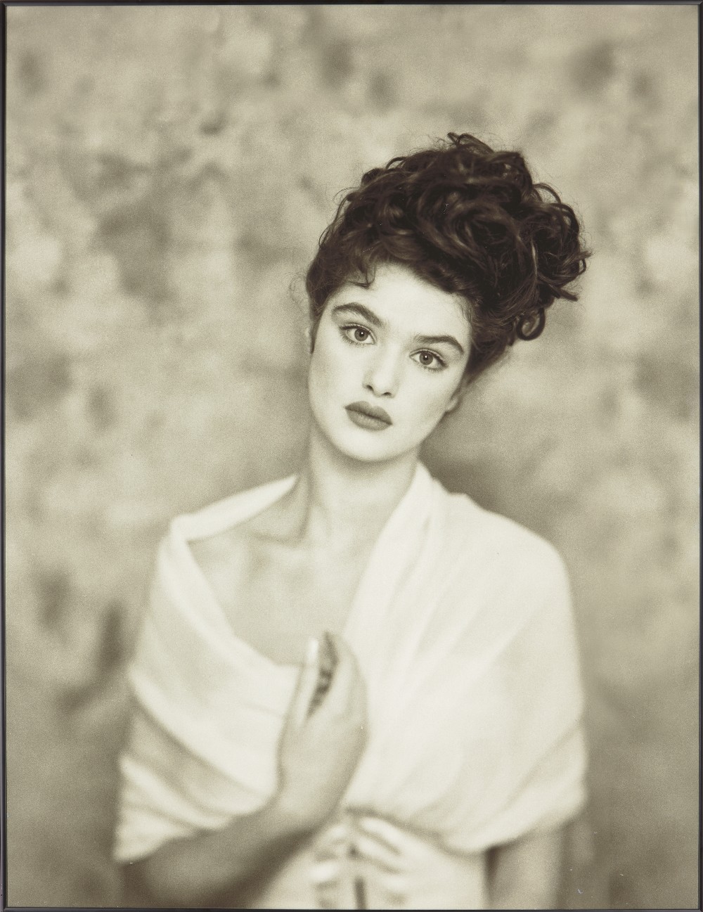 David Scheinmann, British 21st Century, Rachel Weisz; archival inkjet print in black and white on - Image 2 of 2