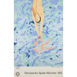 David Hockney OM CH RA, British b. 1937- Olympische Spiele München, 1972; offset lithographic poster