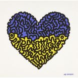 Mr Doodle, British b. 1994- Doodle for Ukraine; 3 colour giclee Archival pigment print on 310gsm