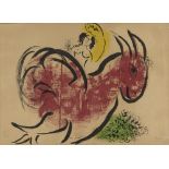 Marc Chagall, French/Russian 1887–1985, The red rooster, 1952; lithograph in colours on wove, signed