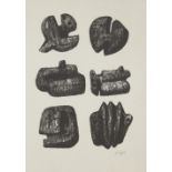 Henry Moore OM CH FBA, British 1898-1986, Six stones, 1973; lithograph on wove, signed in pencil,