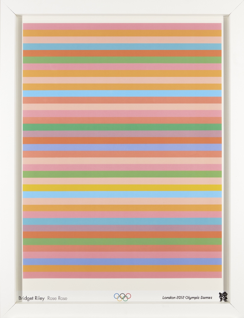 Bridget Riley CH CBE, British b. 1931- Rose Rose, 2012; offset lithographic poster, 80 x 60 cm, (