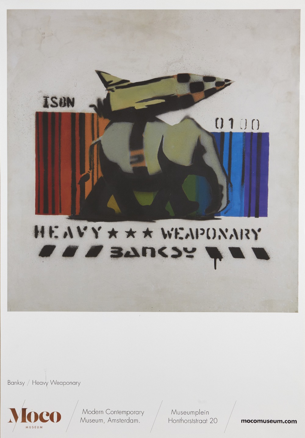 Banksy, British b. 1974- 'Heavy weaponary'; offset lithograph in colours on wove, sheet 84 x 58