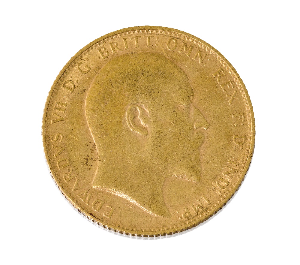 An Edward VII gold sovereign, 1909, gross weight approx. 8gPlease refer to department for condition