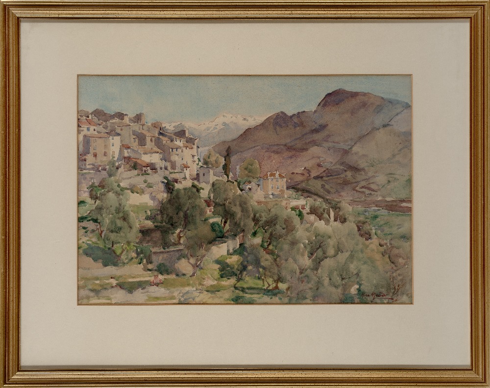 Rose Mead, British 1867-1946 - St Paul de Vence, France, 1933; watercolour on paper, signed lower - Image 2 of 3