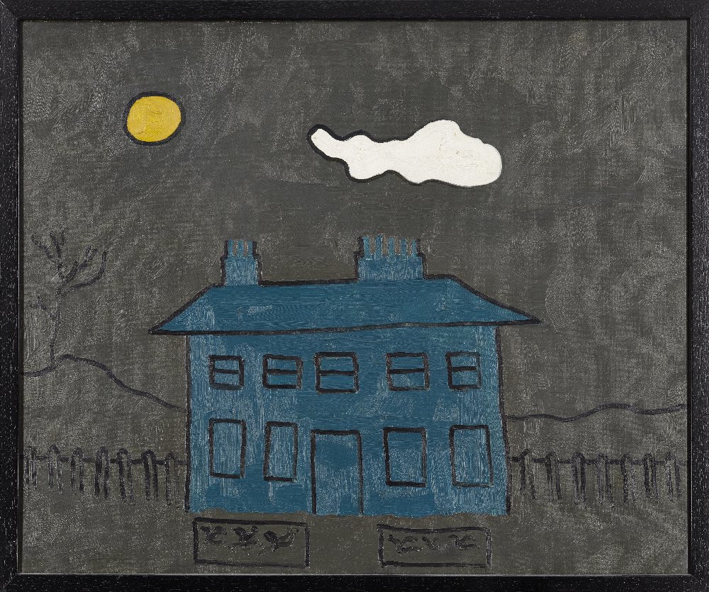 Kenneth Hall, British 1913-1946 - The Blue House, 1937; oil on canvas, signed, titled and dated on - Image 2 of 3