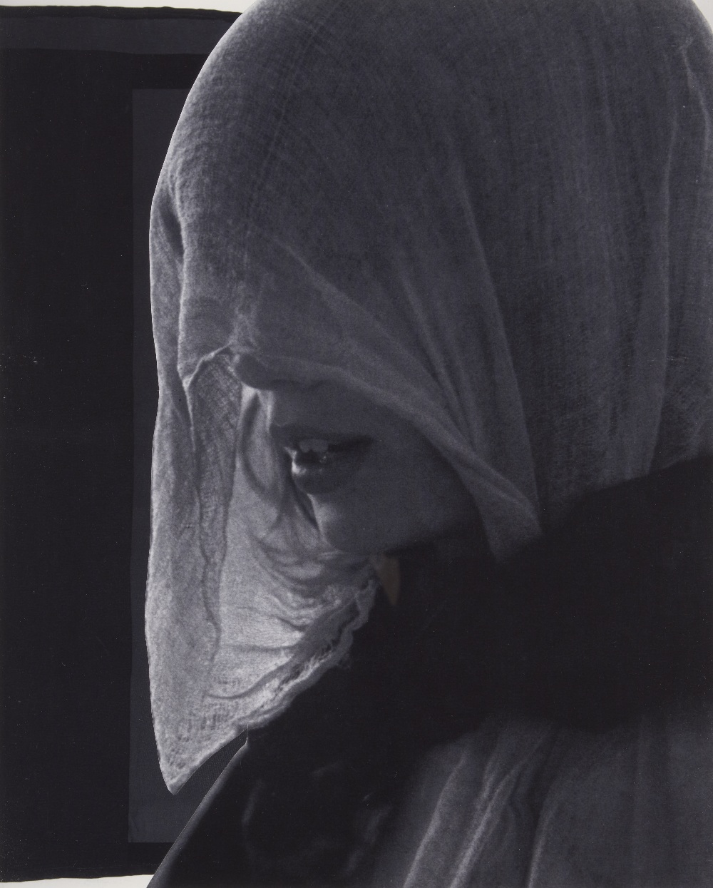 David Noonan, Australia b.1969 - Woman in a veil, 2009; gelatin silver print, signed and dated on