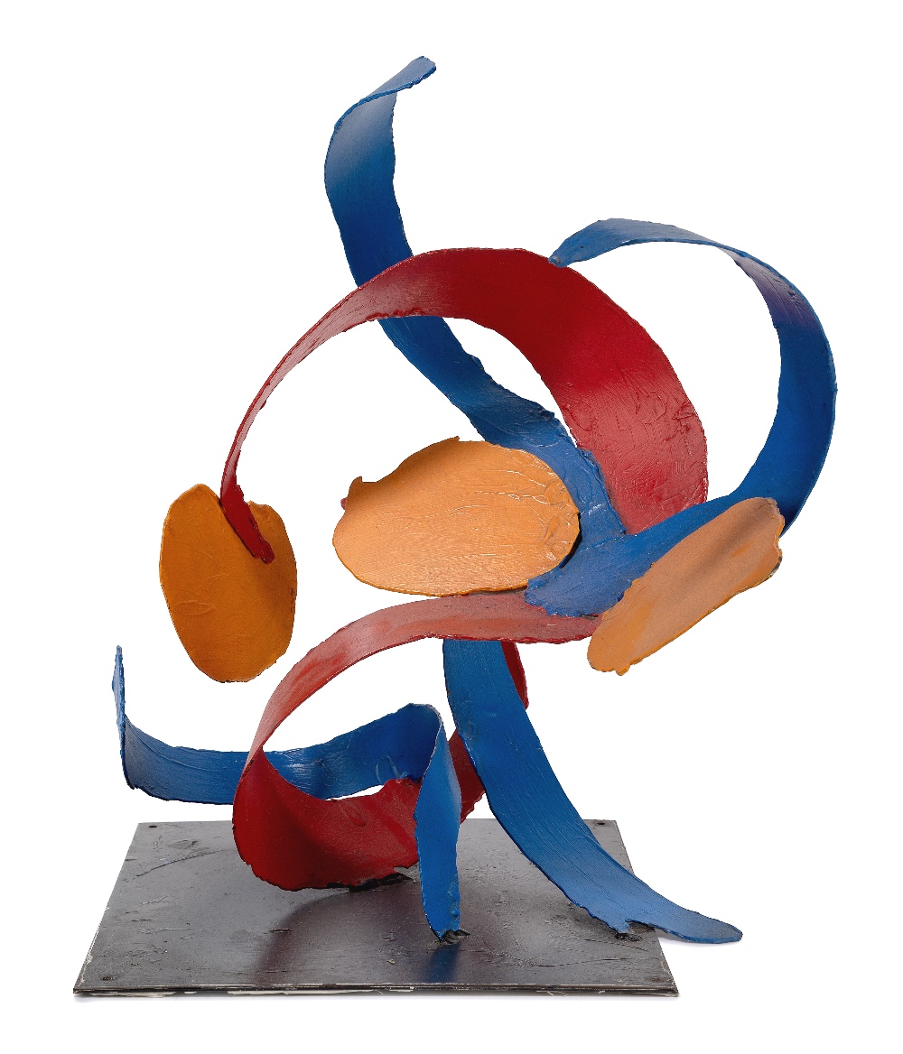 Edward Dutkiewicz, British 1961-2007 - Untitled Dancer; painted metal, H48 x W38 x D40 cm (ARR)