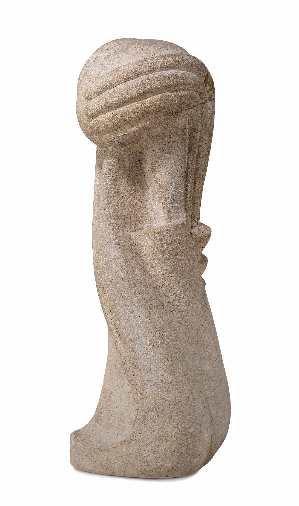 Joseph Csaky, Hungarian 1888-1971 - Figure; sandstone, H47.5 x W15 x D16 cm (ARR) Provenance: the - Bild 2 aus 2