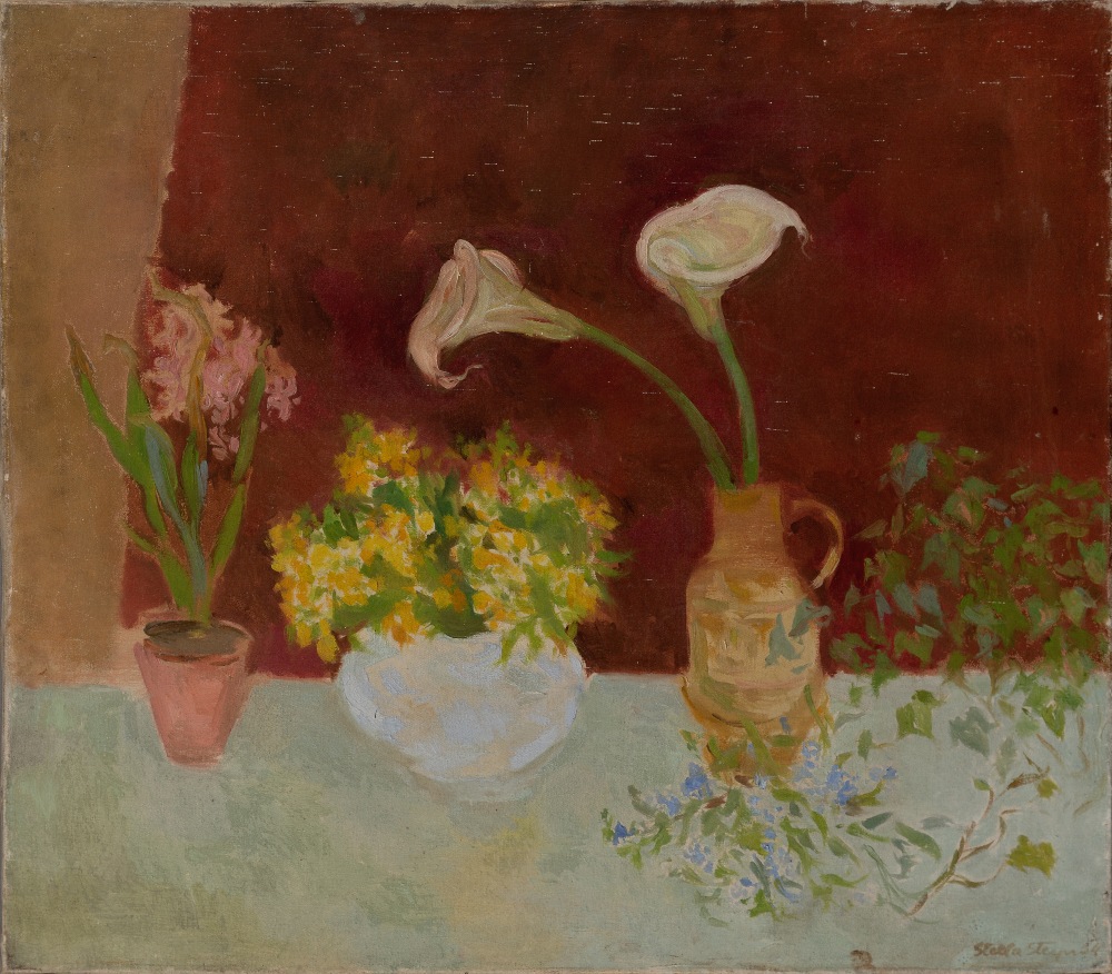 Stella Steyn, Irish 1907-1987 - Still life with flowers; oil on canvas, signed and dated lower right