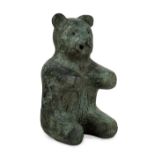 Laura Ford, British b.1961 - Smoking Bear, 1987; bronze, H38 x W18.5 x D20 cm (ARR) Note: edition