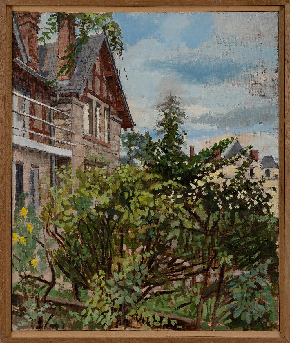 James Power, British 1944-1999 - Jardin II, Draveil, France, 1985; oil on canvas, signed, titled and - Image 2 of 6