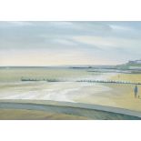 John Reay, British 1947-2011 - Coastal Scene, Lowerstoft; oil on paper, signed lower right 'John