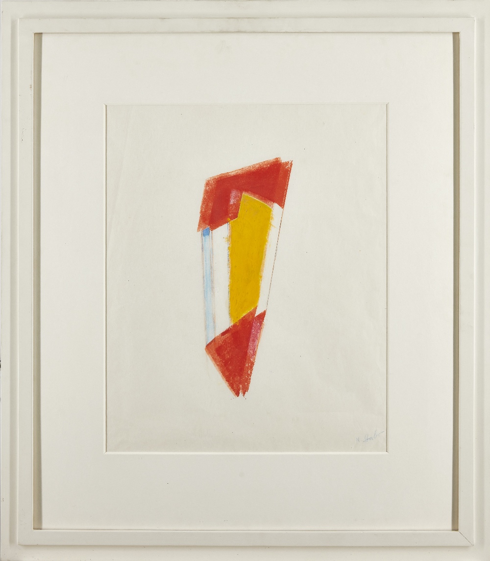 Naum Gabo KBE, Russian/American 1890-1977 - Untitled (MM3), 1972-73; gouache, coloured crayon and - Image 2 of 3