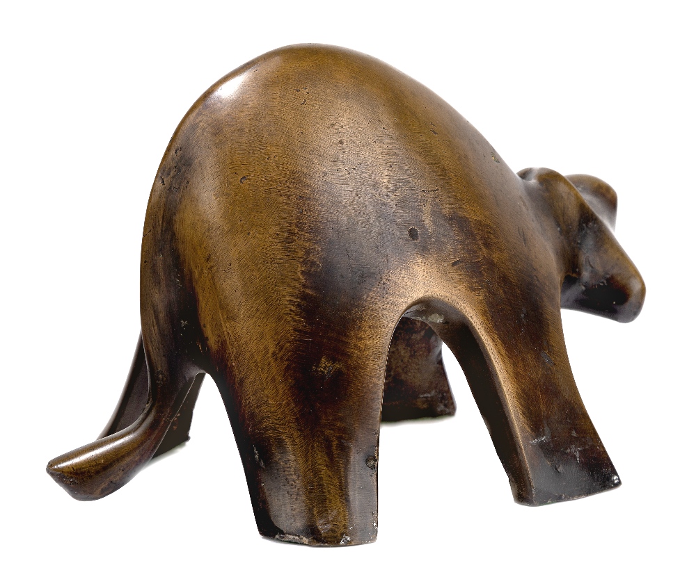 Michael Fleischer, Romanian/South African 1915-1991 - Buffalo; bronze, monogrammed and numbered ' - Image 2 of 2