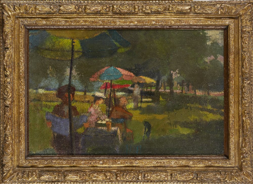 Edward Middleditch, British 1923-1987 - In the Park, 1949; oil on canvas, signed, titled and dated - Image 2 of 3