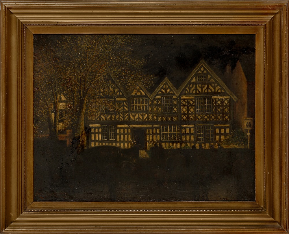 Herbert St. John Jones, British 1872-1939 - The Illumination of Churche's Mansion, 1931; oil on - Image 2 of 3